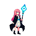 Pixel magic character