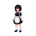 Pixel maid character